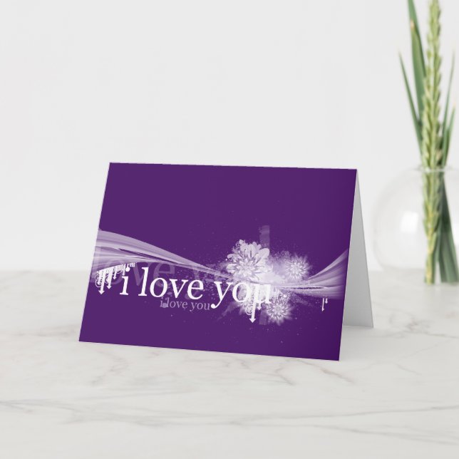 I Kärlek You - Valentines day Helgkort (Framsida)