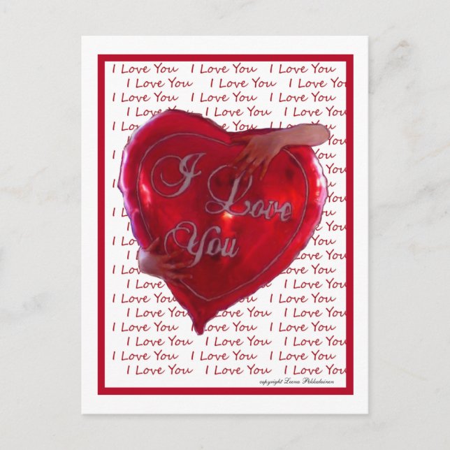 I Kärlek You Vykort (Framsida)