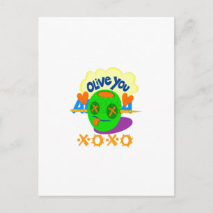 I Kärlek You XOXO vackra fantastisk Graphic text A Vykort