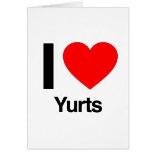 i kärlek yurts hälsningskort