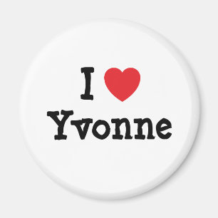 I kärlek Yvonnes hjärta T-Shirt Magnet