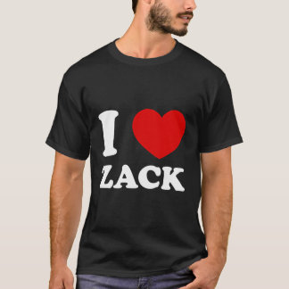 I Kärlek Zack I Heart Zack Funny Zack T Shirt