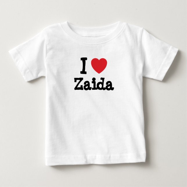 I kärlek Zaida hjärta T-Shirt (Framsida)