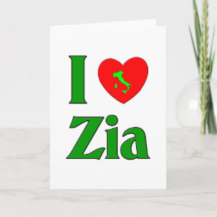 I Kärlek Zia (italienska Moster) Helgkort