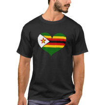 I Kärlek Zimbabwe Flagga