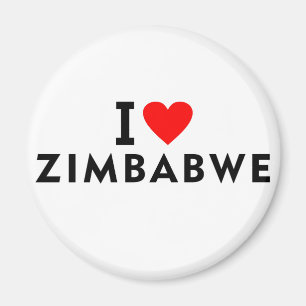 I kärlek zimbabwe land tycker jag om hjärtreseturi magnet