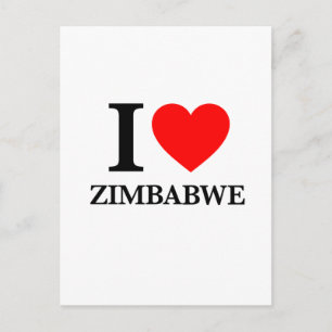 I Kärlek Zimbabwe Vykort