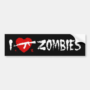 I Kärlek Zombies Bildekal