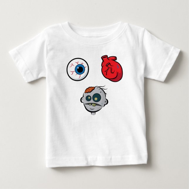 I Kärlek Zombies Infant Långärmad T Shirt (Framsida)