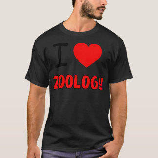 I Kärlek Zoologidesign för Zoologpresenter T Shirt