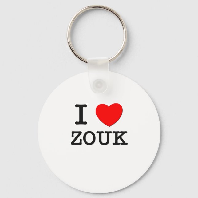 I Kärlek Zouk Nyckelring (Framsida)