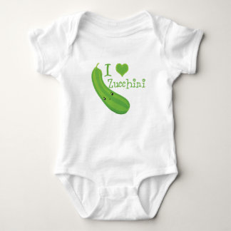 I Kärlek Zucchini Smiling Kawaii Zucchini Tee Shirt