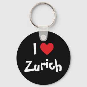I Kärlek Zurich Nyckelring