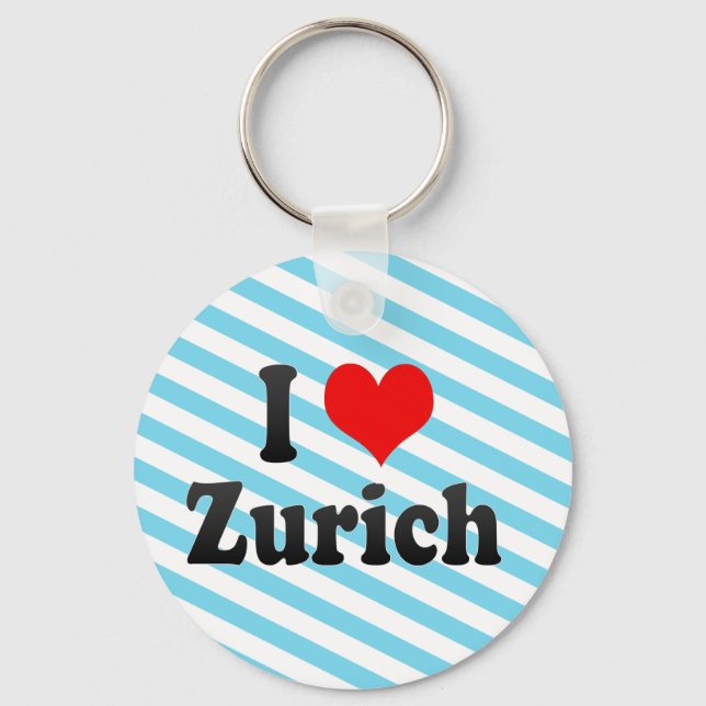 I Kärlek Zürich, Schweiz Nyckelring (Framsida)