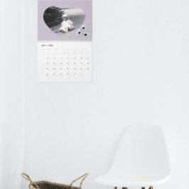 I Kärlekens Minne Hjärtformade Foto Prästkragar Kalender