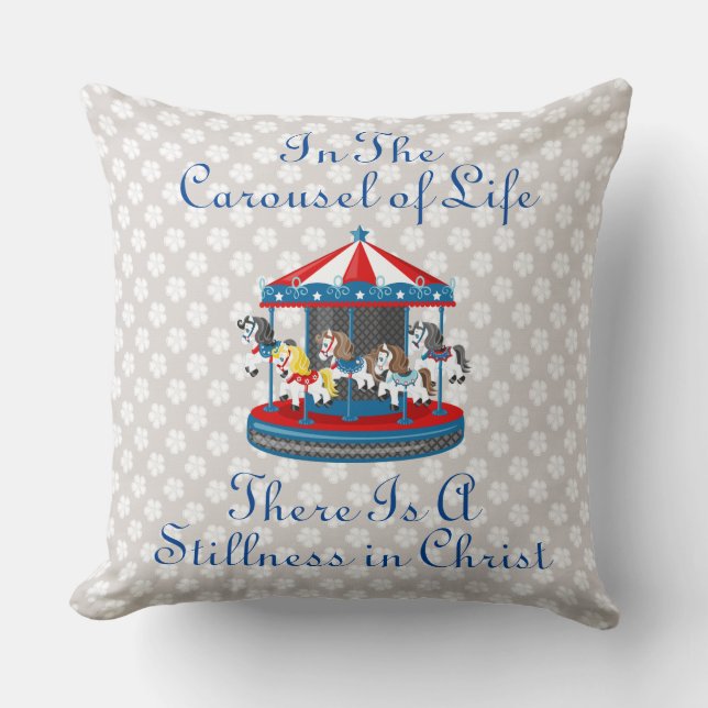 I karusellen Life Beige Eyelet Pillow Kudde (Framsida)