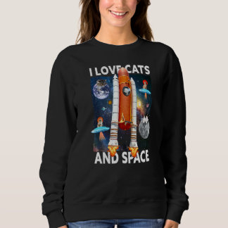 I Katt och utrymme i Kärlek T Shirt