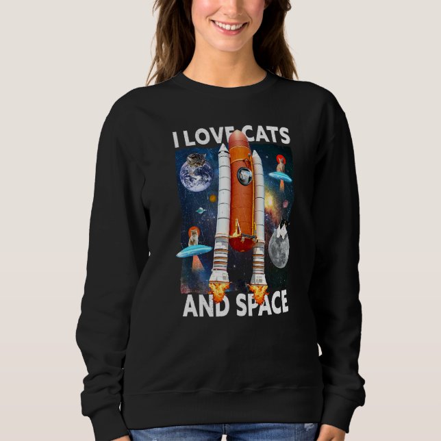 I Katt och utrymme i Kärlek T Shirt (Framsida)