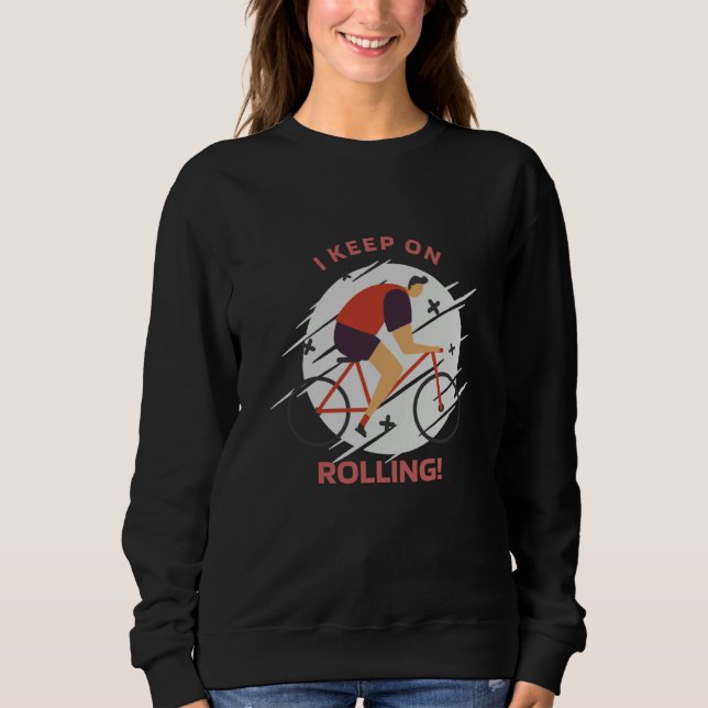 I Keep On Rolling Retro Biking Present  1 T Shirt (Framsida)