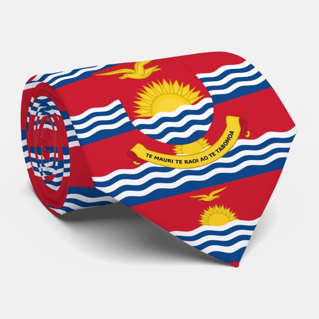 I-Kiribati Flagga & Jacka av Arm, Flagga av Kiriba Slips (Rullad)
