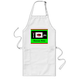 I Kiss My "Rädding Pets" USA Aprons Långt Förkläde