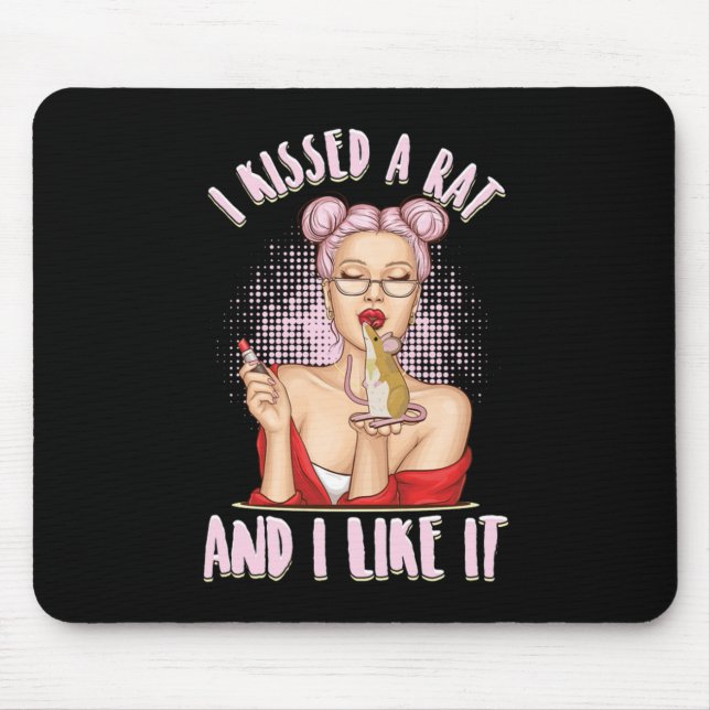 I Kissed A Råtta Mouse Mice Rodent Animal Pet Gift Musmatta (Framsidan)