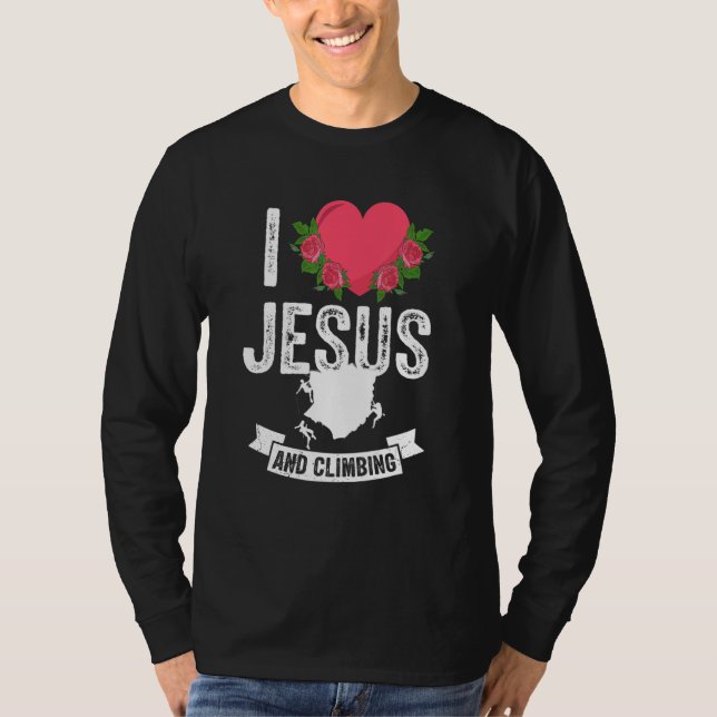 I Klimatberget i Sten, Jesus och idrott i Kärlek T Shirt (Framsida)
