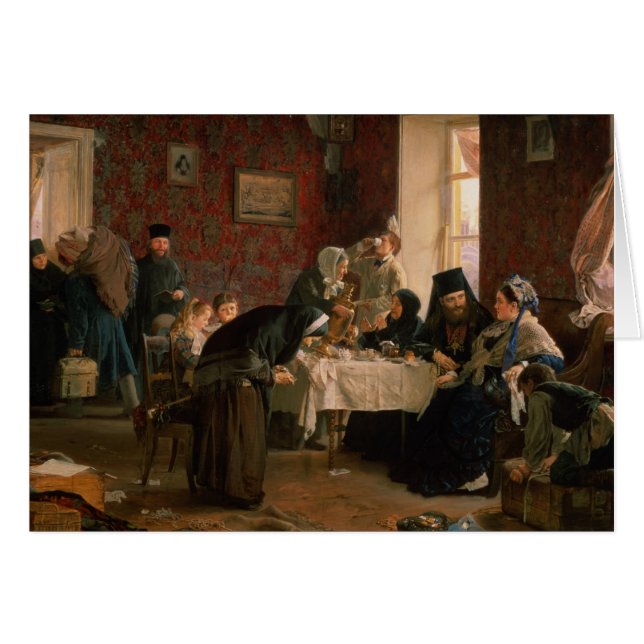 I klostergästhemmet hälsningskort (Framsidan Horizontal)