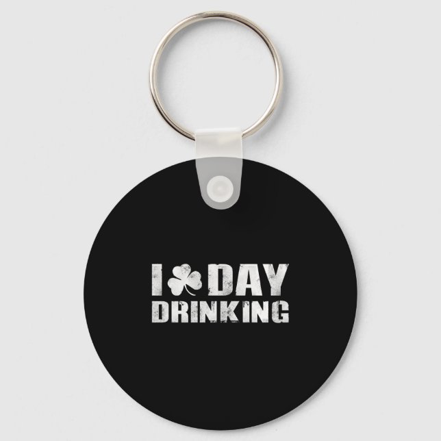 I Klöver Dag drunknar Sankt Patrick-dagen Nyckelring (Framsida)