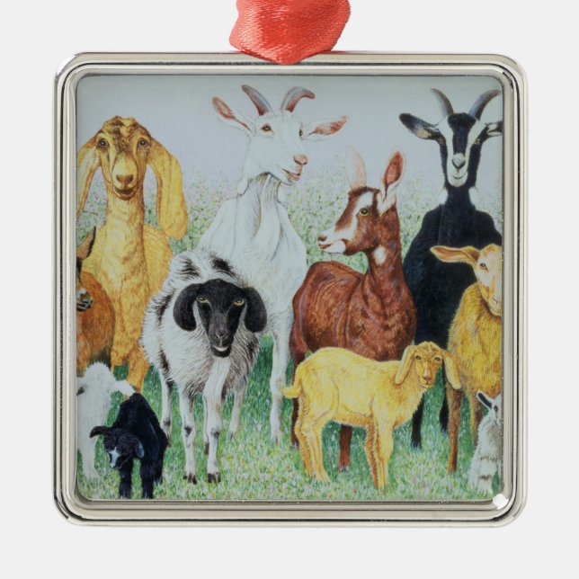 I klöver julgransprydnad metall (Framsidan)