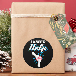 I Kneed Help Knee Replacement Surgery Joint New Kn Runt Klistermärke