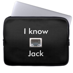 I Know Ethernet Network Jack Laptop Fodral