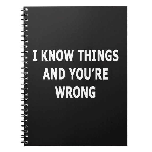 I Know Sak Anteckningsbok (Framsidan)