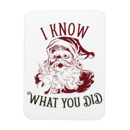 I know what You did Vintage Chistmas Magnet