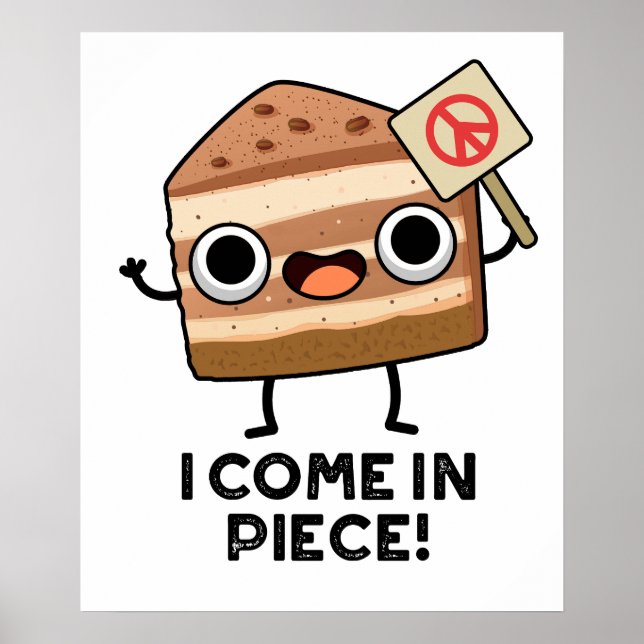 I Kom i Biet Funny Cake Pun Poster (Framsidan)