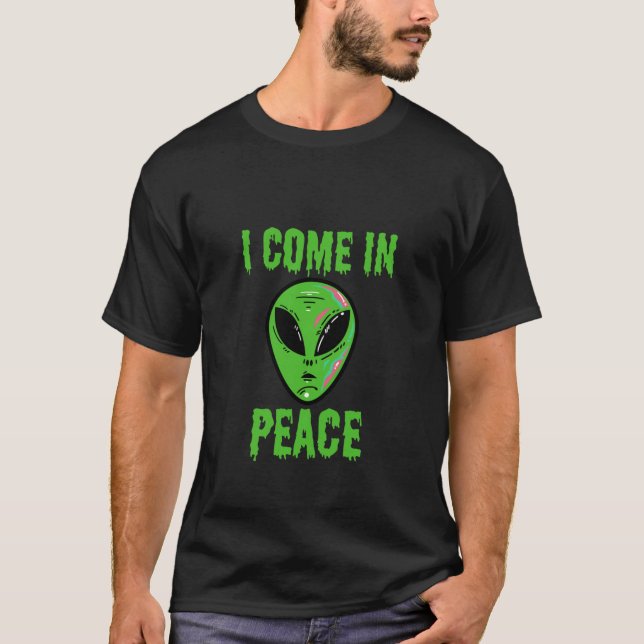 I kom i fred Alien Classic T Shirt (Framsida)