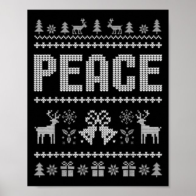 I Kom i fredagen Julafton Reindeer Helgdag Co. Poster (Framsidan)
