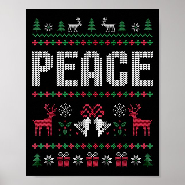 I Kom i fredagen Julafton Reindeer Helgdag Co. Poster (Framsidan)