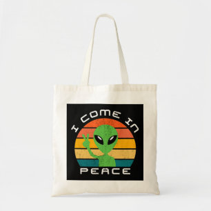 I Kom i Peace Alien Space Tygkasse