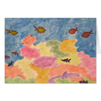 i korallhav hälsningskort