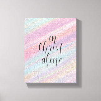 I Kristus ensam Canvastryck