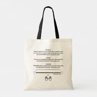 I Kristus uttalouns Tote Bag Tygkasse