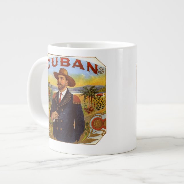 I Kuba Cigars-benet kärlek, china mugg Jumbo Mugg (Framsida vänster)