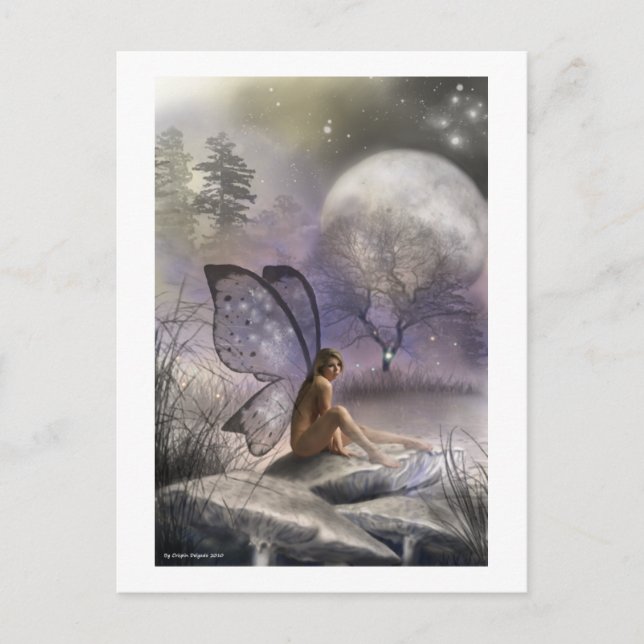 I kväll väntar hon på postkort vykort (Framsida)