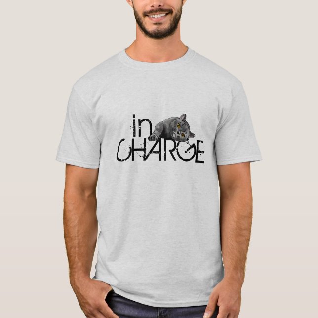 I laddning för gullig brittisk Shorthair katt T-shirt (Framsida)