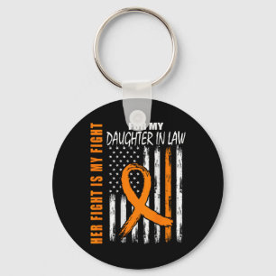 I lag Många Sclerosis Awareness, Flagga on Bac Nyckelring