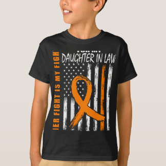 I lag Många Sclerosis Awareness, Flagga on Bac T Shirt