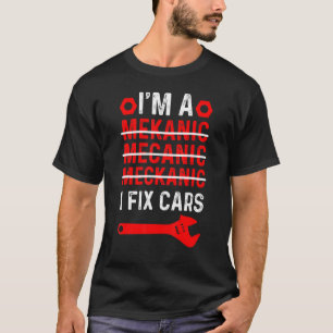 I laga bilar, bilverkermekanik, bilverkermedel t shirt
