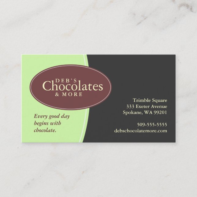 I lager ovalerserie 1 visitkort (Framsida)