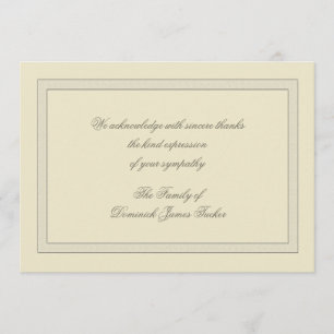 I lagert förlusttack Notecard Tack Kort